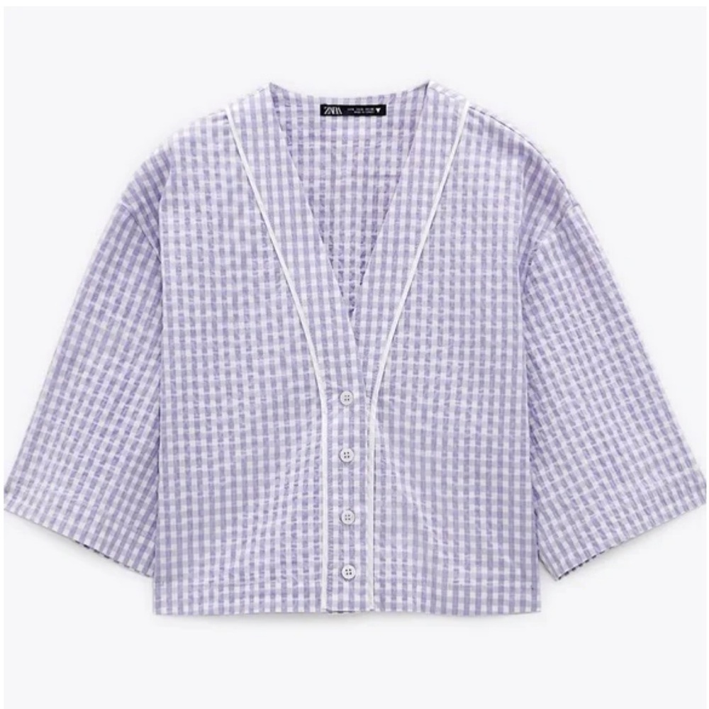 Zara | Gingham Crop Top